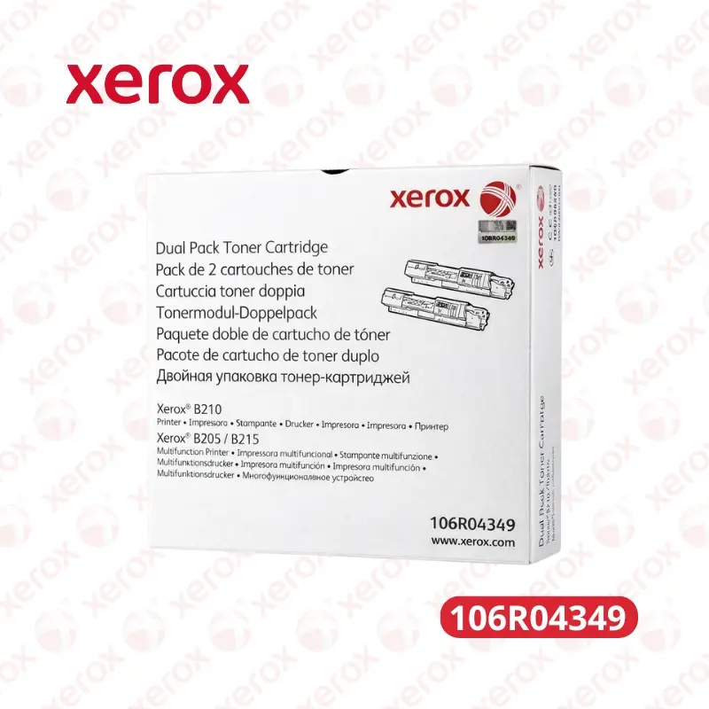 Toner Xerox 106R04349 B210, B205, B215 Caja por 2 unidades (6,000 Paginas)