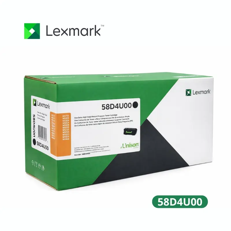 Toner Lexmark 58D4U00, Black MS725, MX822ADE 55,000 Paginas.