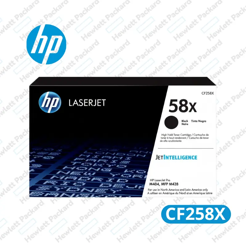Cartucho de Tóner HP Cf258x Negro LaserJet Original 10,000 Paginas
