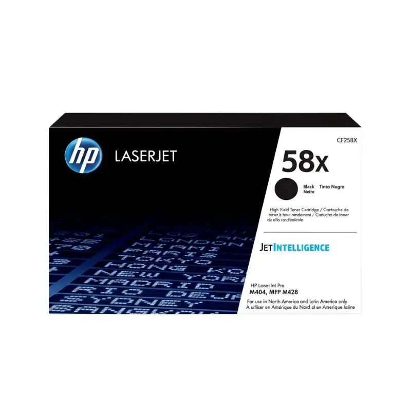 Cartucho de Tóner HP Cf258x Negro LaserJet Original 10,000 Paginas