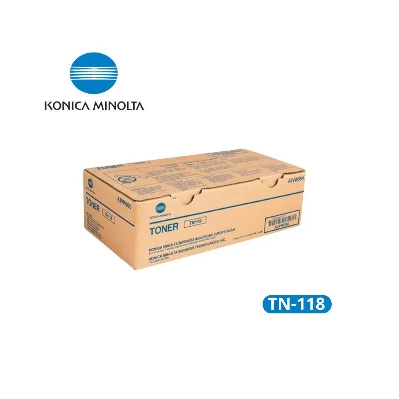 Toner Konica Minolta TN-118 ( A3VW090 ) Caja X 2und BizHub 215 Rendimiento 12,000 páginas