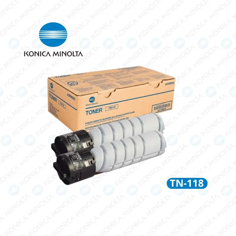 Toner Konica Minolta TN-118 ( A3VW090 ) Caja X 2und BizHub 215 Rendimiento 12,000 páginas