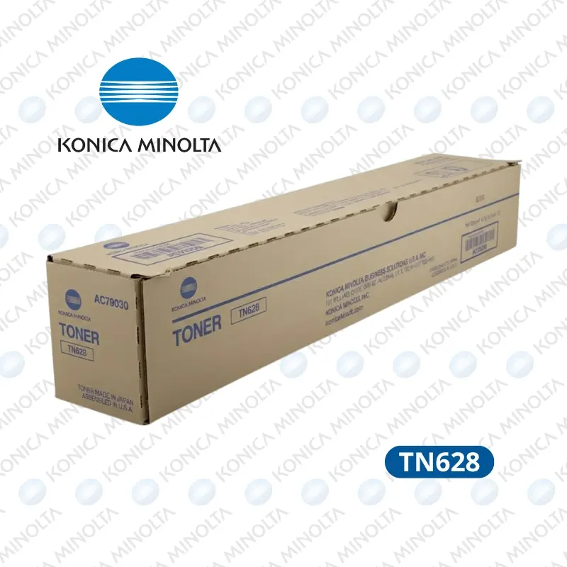 Toner Konica Minolta TN-628 (AC79090) Black - BIZHUB 650i Rendimiento 24,000 Paginas.