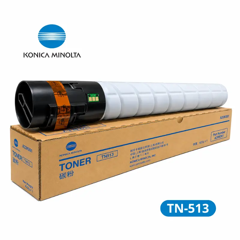 Toner Konica Minolta TN-513 ( A33K901 ) BizHub 454e Rendimiento 24,400 páginas.