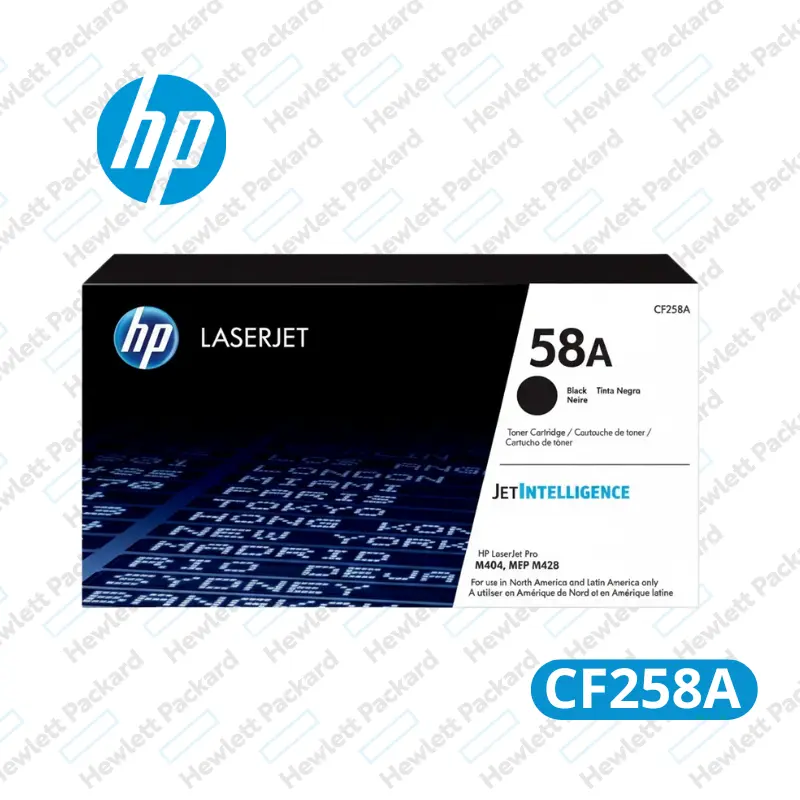 Cartucho de Tóner HP Cf258a Negro LaserJet Original 3,000 Paginas
