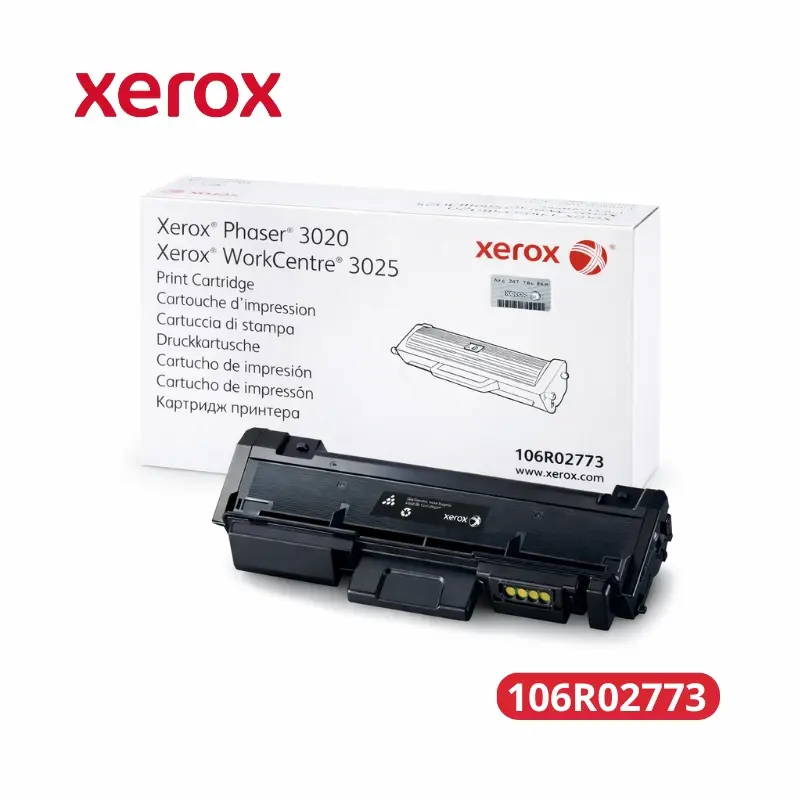 Toner Xerox 106R02773 3020,3025 Rendimiento 1,500 Paginas.