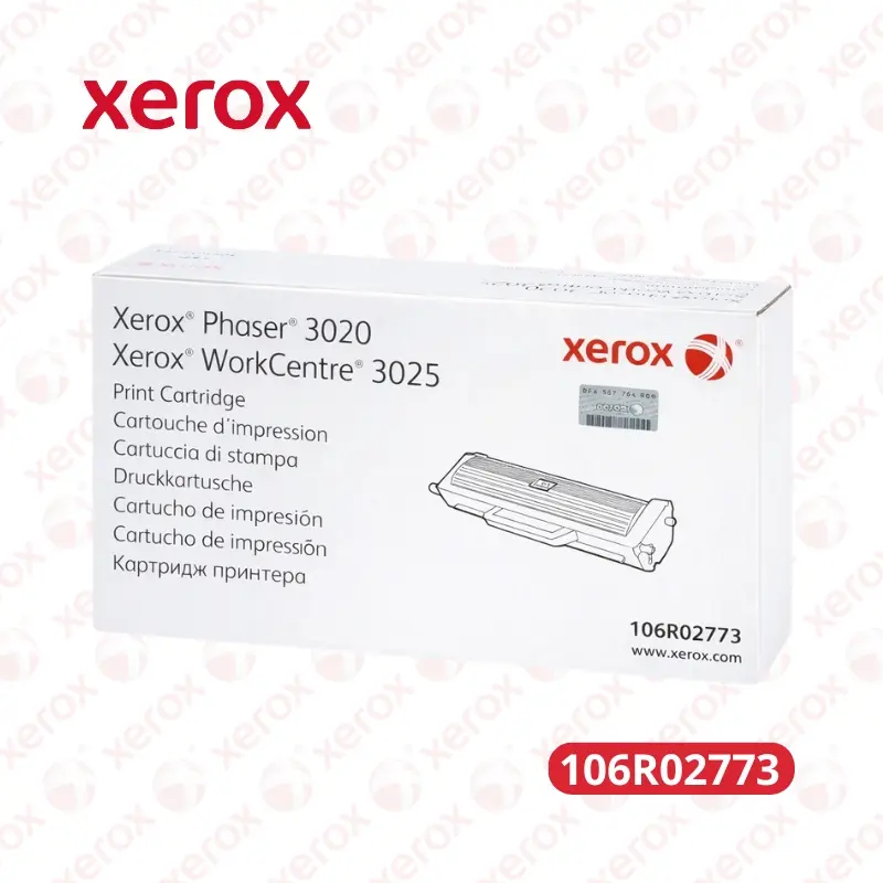 Toner Xerox 106R02773 3020,3025 Rendimiento 1,500 Paginas.