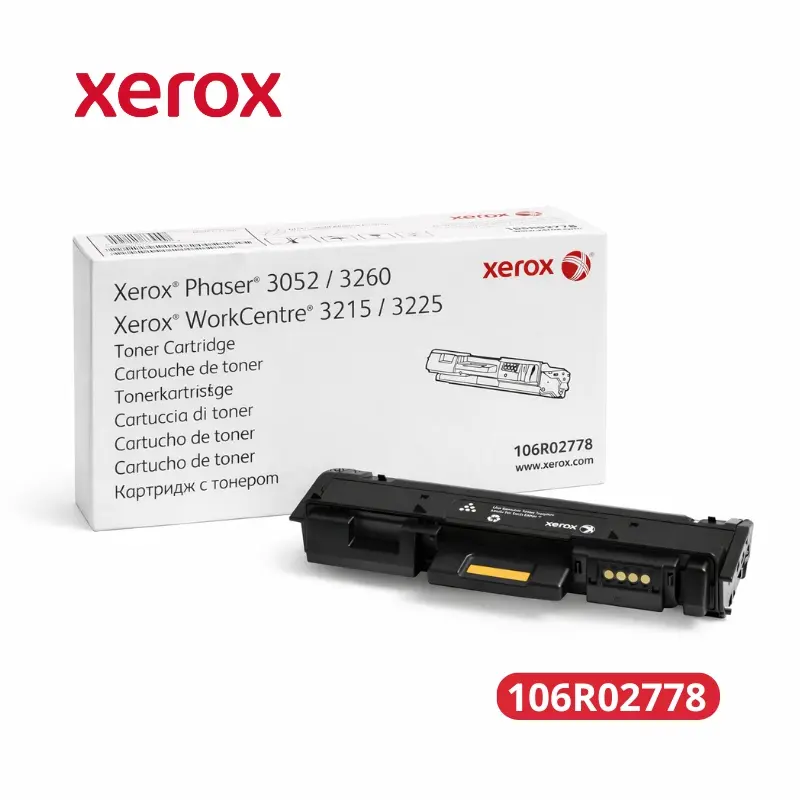 Toner Xerox 106R02778 Phaser 3052/3260 Wc 3215/3225 Rendimiento 3,000 Paginas