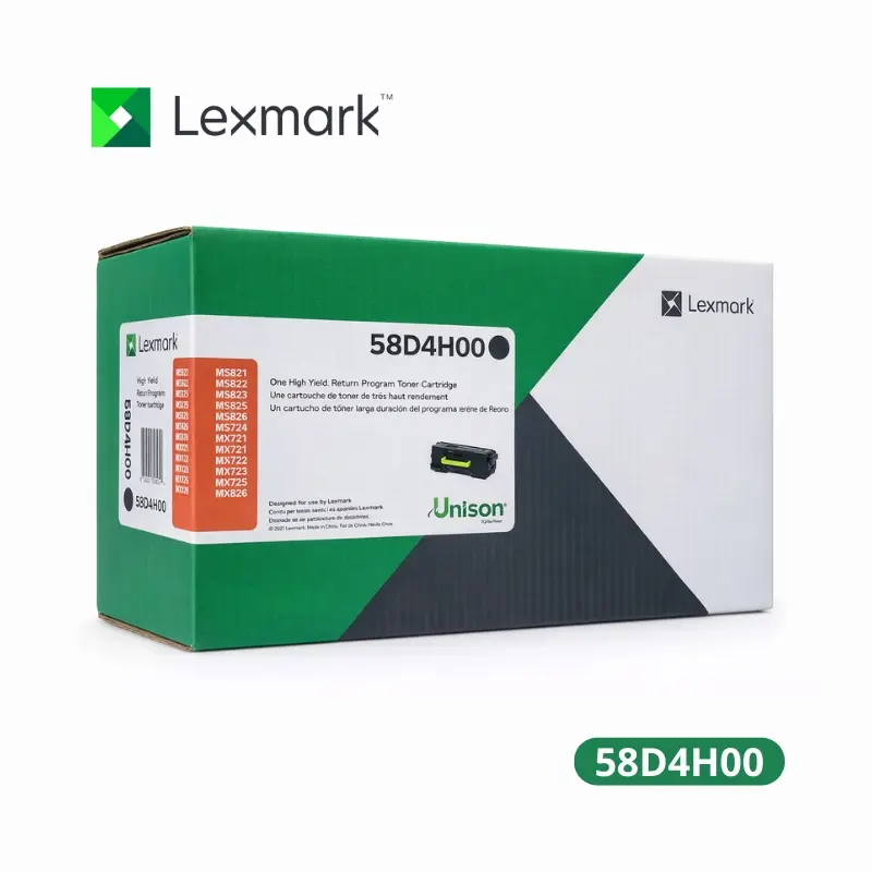 Toner Lexmark 58D4H00, Black MS725, MX822ADE 15,000 Paginas.