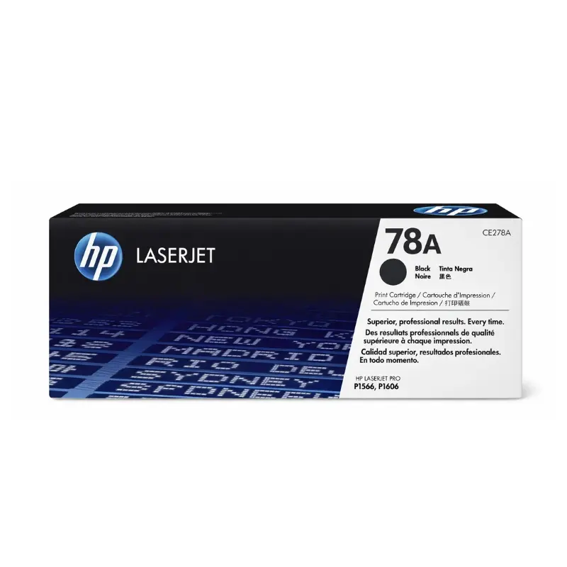 Cartucho de Tóner HP Ce278a Negro LaserJet Original 2,100 Paginas.