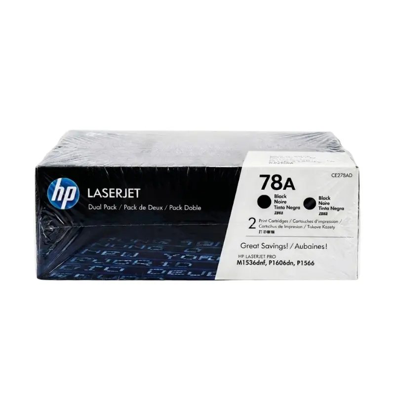 Cartucho de Tóner HP Ce278ad Negro LaserJet Original 4,200 Paginas.