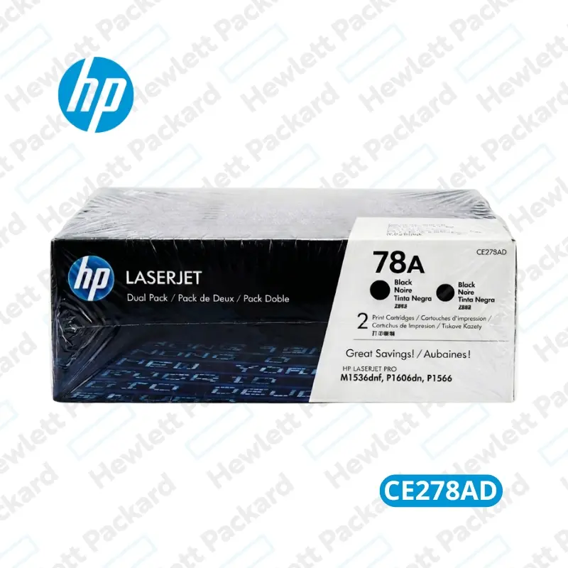 Cartucho de Tóner HP Ce278ad Negro LaserJet Original 4,200 Paginas.