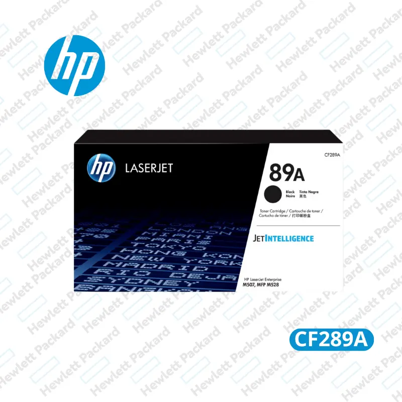 Cartucho de Tóner HP Cf289a Negro Alto Rendimiento LaserJet Original 3,000 pag.