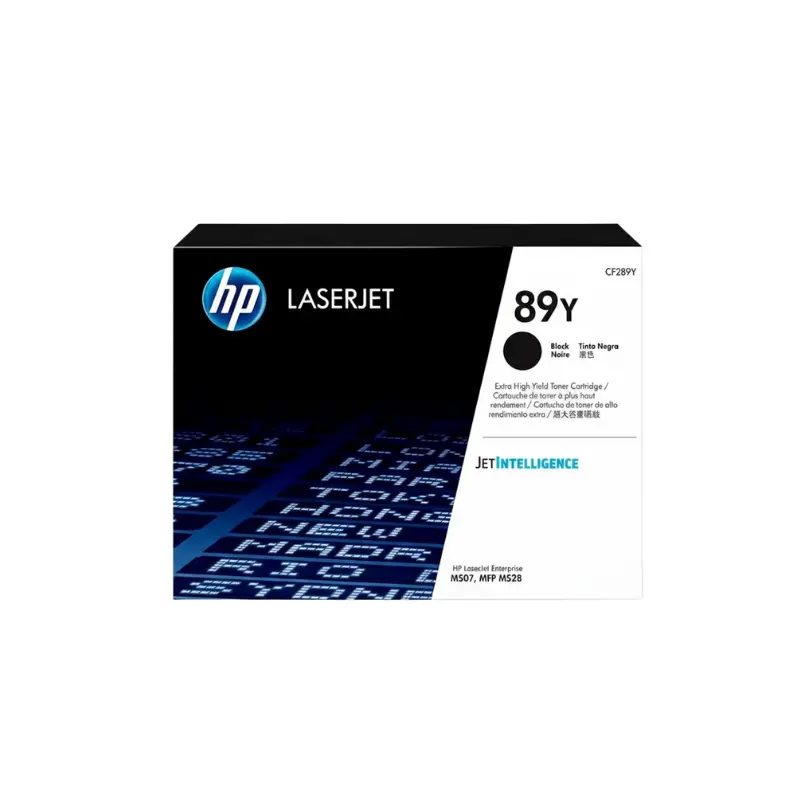 Cartucho de Tóner HP Cf289y Negro Alto Rendimiento LaserJet Original 20,000 pag.