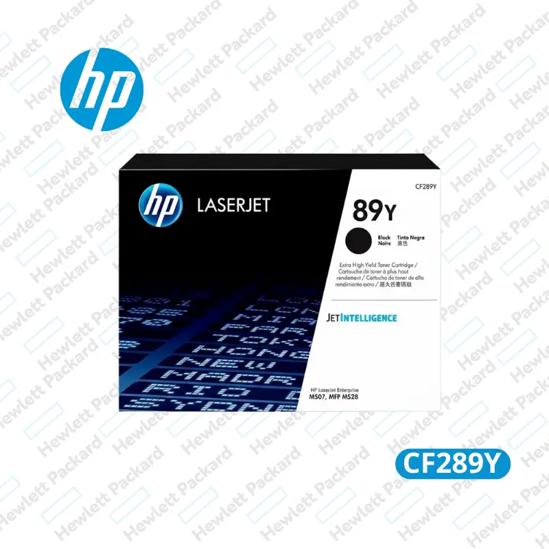 Cartucho de Tóner HP Cf289y Negro Alto Rendimiento LaserJet Original 20,000 pag.