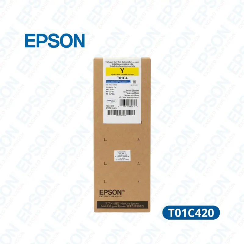 Bolsa De Tinta Epson T01c420 Yellow WF-C579R Rendimiento 5,000 Paginas.