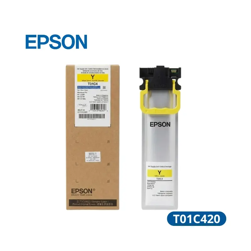 Bolsa De Tinta Epson T01c420 Yellow WF-C579R Rendimiento 5,000 Paginas.