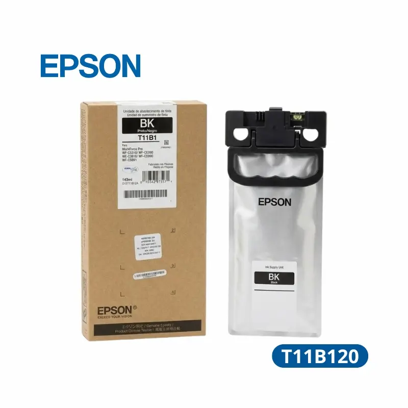 Bolsa De Tinta Epson T11b120 Negro WF-C5810 Rendimiento 10,000 Paginas.