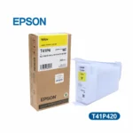 Tinta Liquida Epson T41P420 yellow 350ml UltraChrome XD2 (T41P520/T41P5) Rendimiento 14,000 paginas.