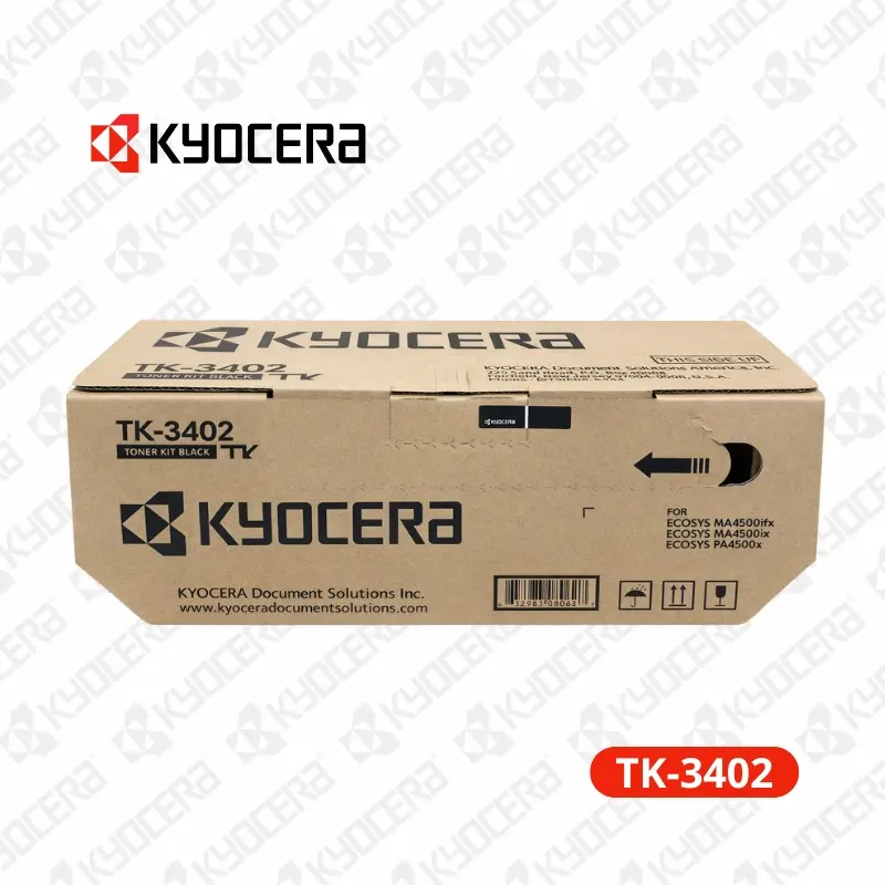 Toner Kyocera TK-3402 ECOSYS PA4500x Rendimiento 12,500 páginas.