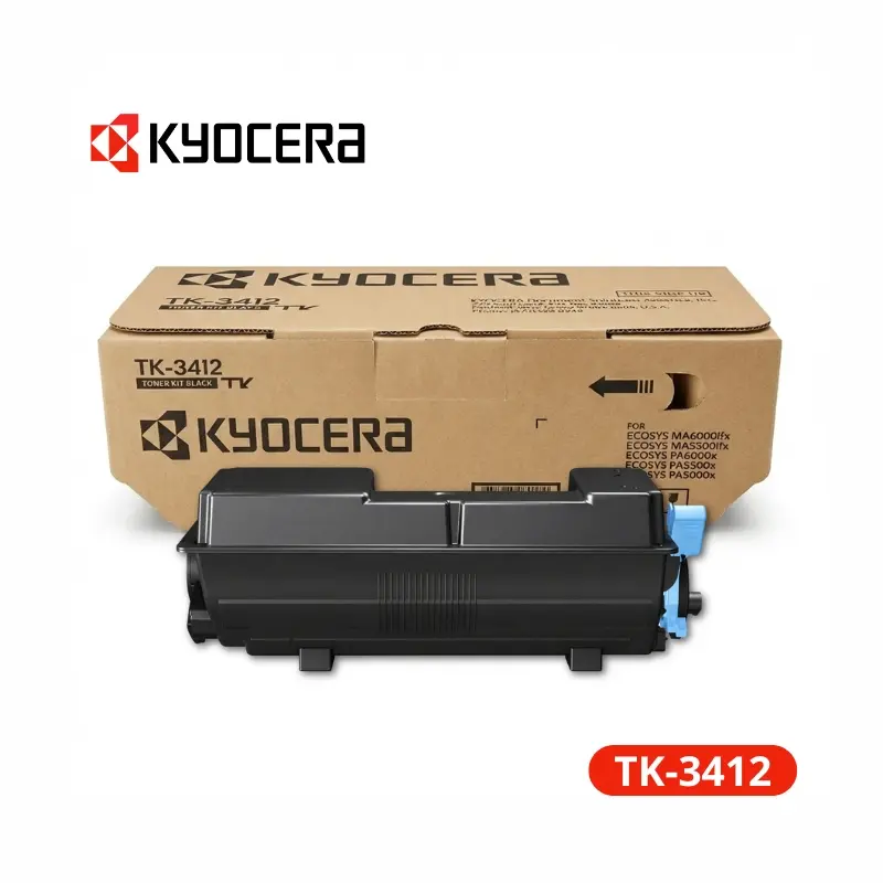 Toner Kyocera TK-3412 ECOSYS PA5500x Rendimiento 15,500 páginas.
