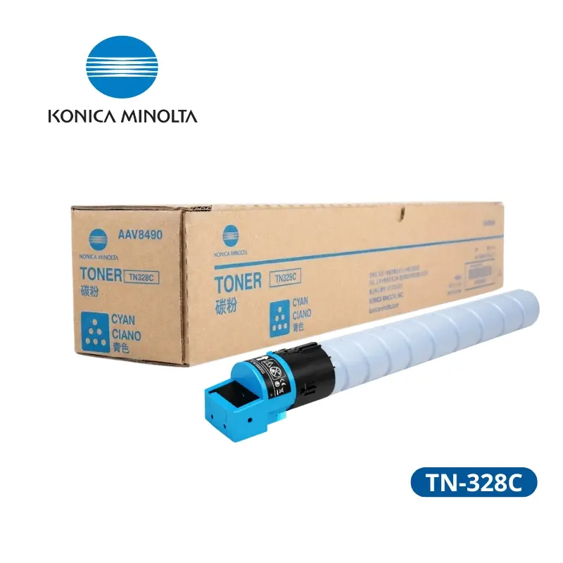 Toner Konica Minolta TN-328C (AAV8430) Bizhub C300i Rendimiento 26,000 páginas.
