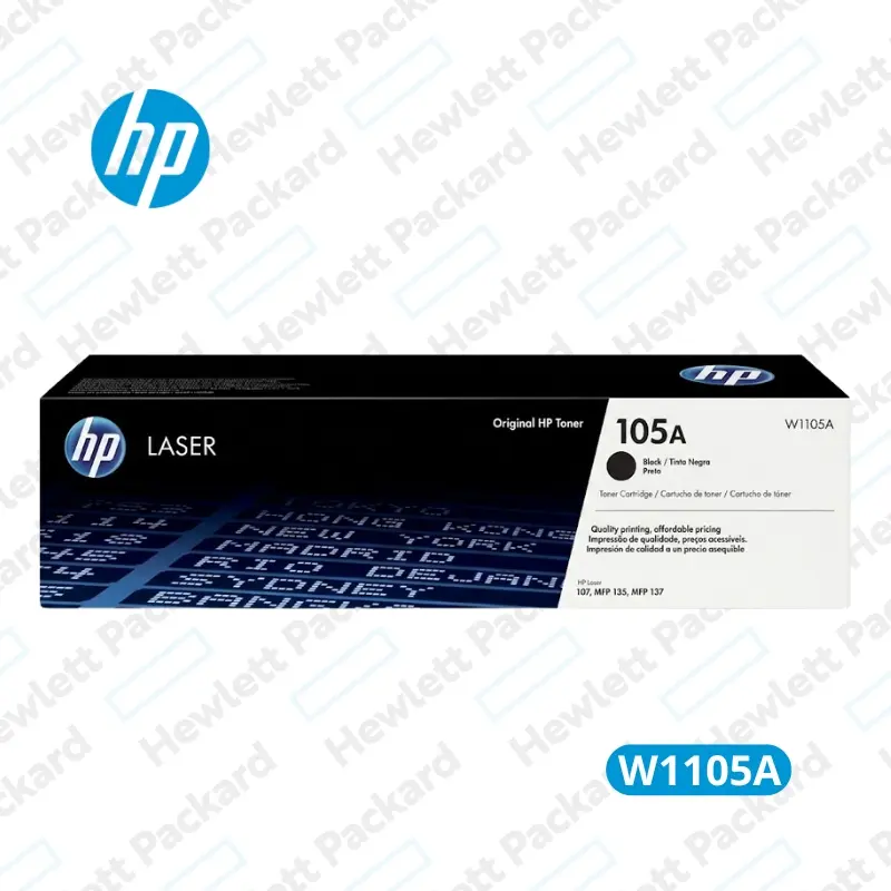 Cartucho de Tóner HP W1105a Negro LaserJet Original 1,000 Paginas.