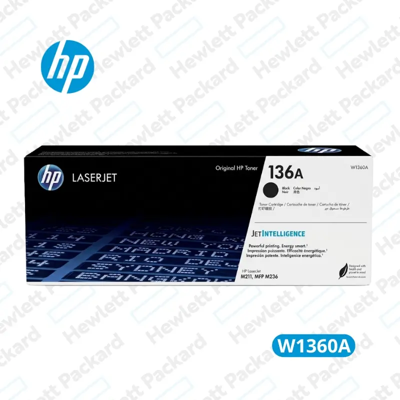 Cartucho de Tóner HP W1360a Negro LaserJet Original 1,150 Paginas.