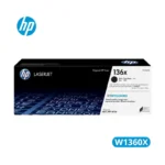 Cartucho de Tóner HP W1360x Negro LaserJet Original 2,600 Paginas.