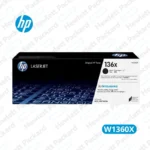 Cartucho de Tóner HP W1360x Negro LaserJet Original 2,600 Paginas.
