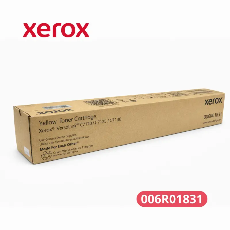 Cartucho de Tóner Xerox 006R01831 Yellow Versalink C7120 Original 18,800 Paginas.