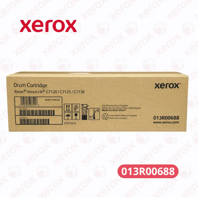 Cartucho de Drum Xerox 013R00688 VersaLink C7120 Original 87,000 Paginas Color, 109,000 Paginas Negro.