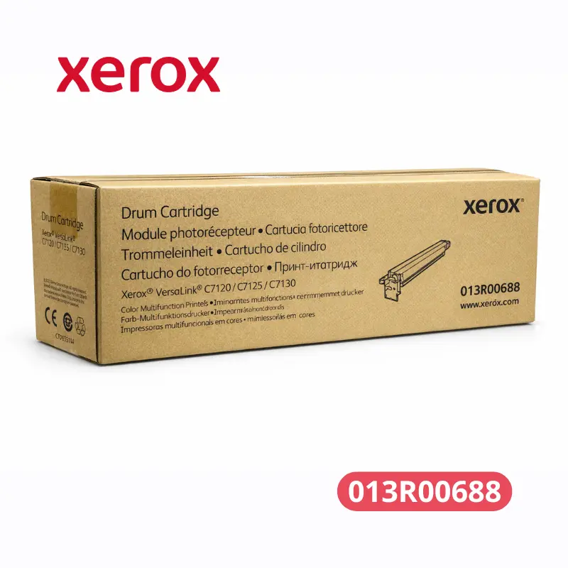 Cartucho de Drum Xerox 013R00688 VersaLink C7120 Original 87,000 Paginas Color, 109,000 Paginas Negro.
