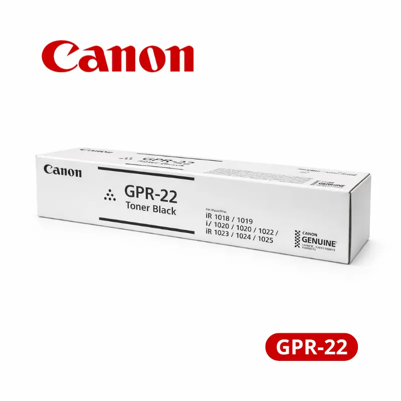 Toner Canon GPR-22 Negro Para imageRUNNER 1018, IR1019, IR1020, IR1021 8,400 Paginas.