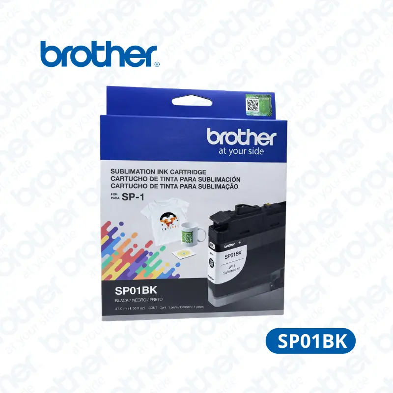 Tinta Brother SP01BK (SP01BKS) Color Negro 47.0ml para BROTHER Sublimación SP-1.