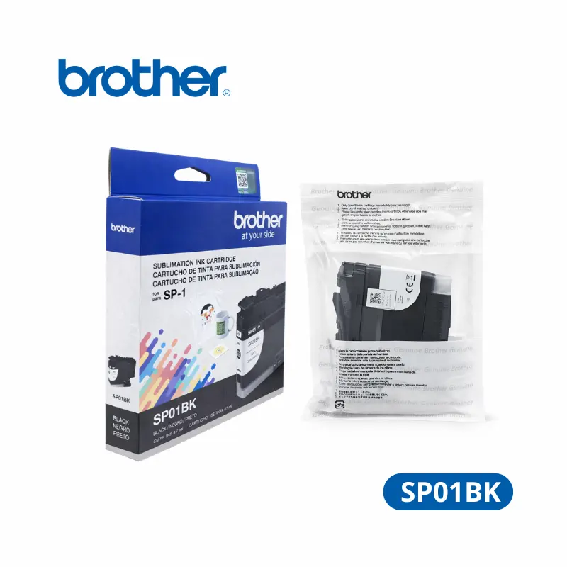 Tinta Brother SP01BK (SP01BKS) Color Negro 47.0ml para BROTHER Sublimación SP-1.