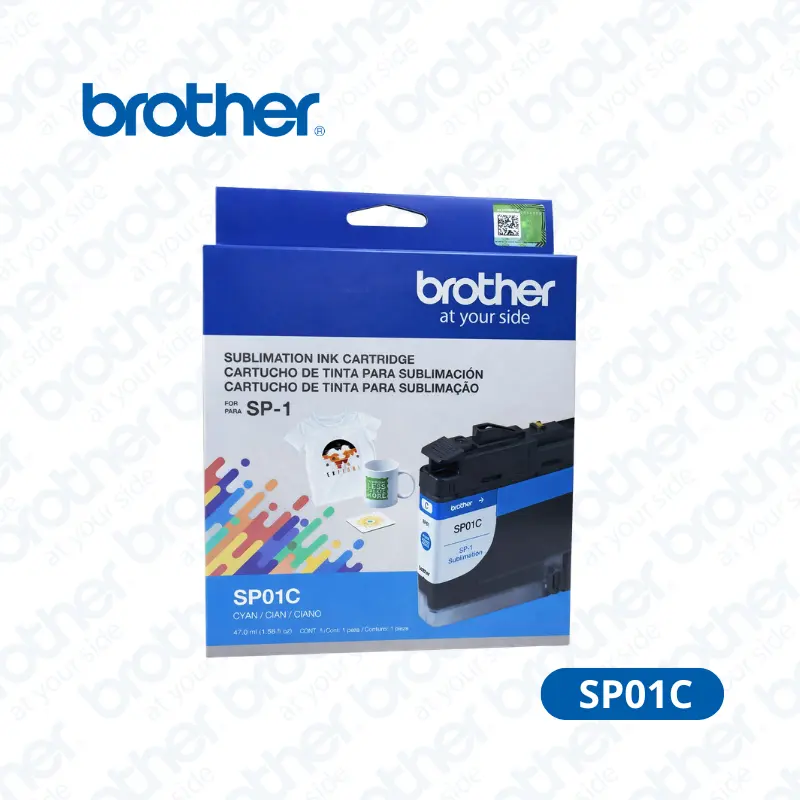 Tinta Brother SP01C (SP01CS) Color Cyan 47.0ml para BROTHER Sublimación SP-1.