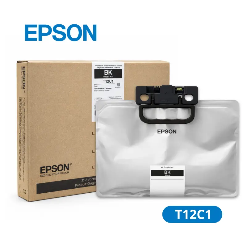 Tinta Epson T12C1 Negro (C13T12C12A) Epson WorkForce Pro WF-M5399 / WF-M5899 40,000 Paginas.