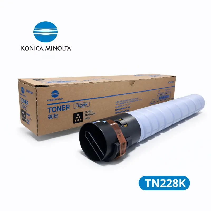 Toner Konica Minolta TN-228K (ACVH191) Bizhub C258 Rendimiento 24,000 páginas.