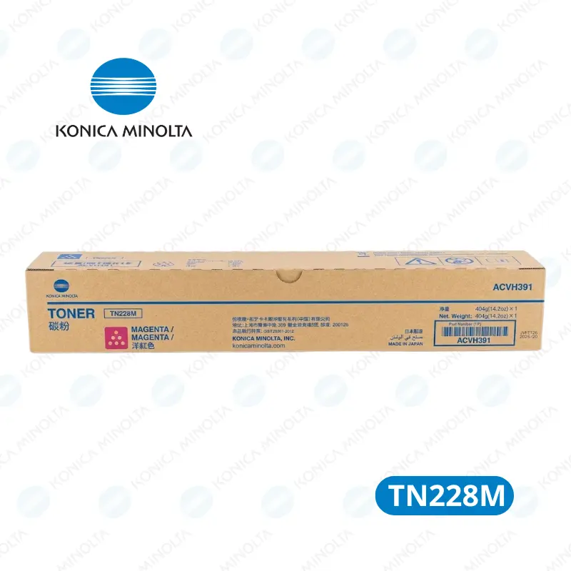 Toner Konica Minolta TN-228M (ACVH391) Bizhub C258 Rendimiento 28,000 páginas.