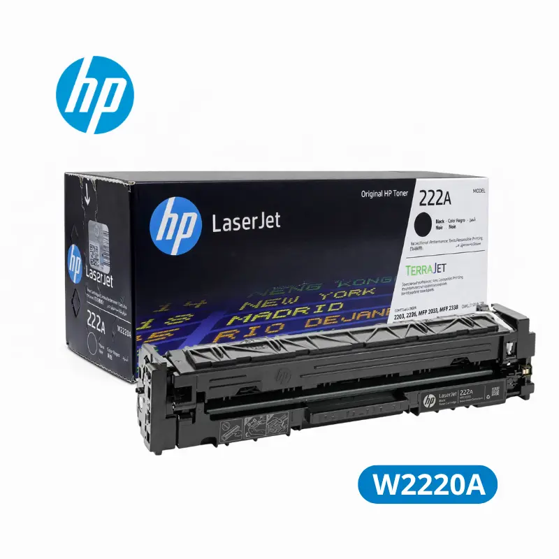 Cartucho de Tóner HP W2220A (222A) Negro LaserJet 3201 Original 1,300 Paginas.