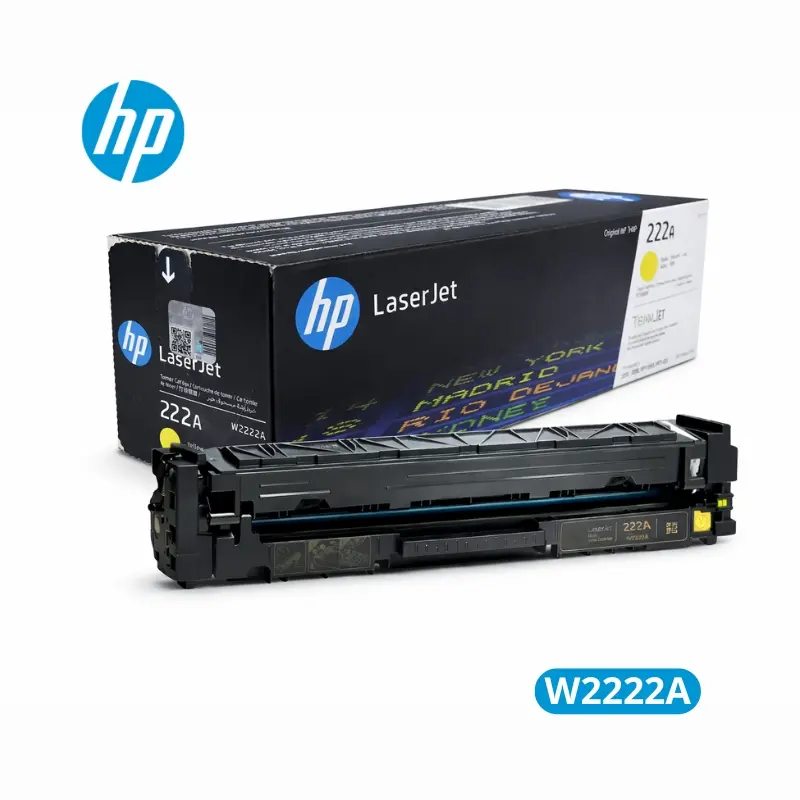 Cartucho de Tóner HP W2222A (222A) Yellow LaserJet 3201 Original 1,200 Paginas.