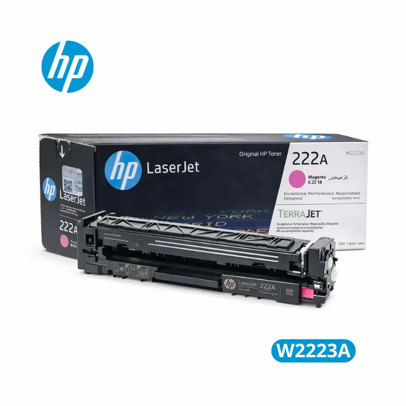 Cartucho de Tóner HP W2223A (222A) Magenta LaserJet 3201 Original 1,200 Paginas.
