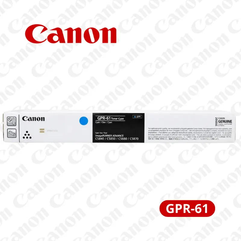 Toner Canon GPR-61 Cyan Para imageRUNNER C5870i/C5860i 60,000 Paginas.