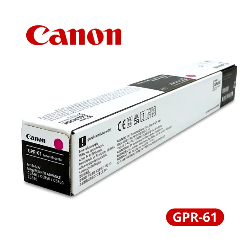 Toner Canon GPR-61 Magenta Para imageRUNNER C5870i/C5860i 60,000 Paginas.