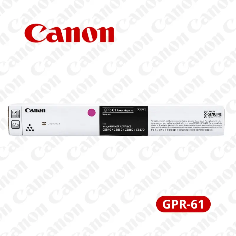 Toner Canon GPR-61 Magenta Para imageRUNNER C5870i/C5860i 60,000 Paginas.
