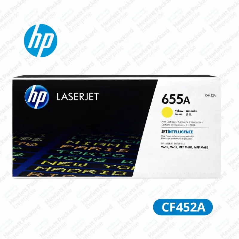 Cartucho de Tóner HP CF452A (655A) Yellow LaserJet Enterprise M652 Original 10,500 Paginas.