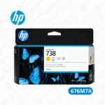 Cartucho de Tinta HP 738 (676M7A) 130ml Yellow DesignJet T850, T950 Original 2,160 Paginas.