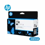 Cartucho de Tinta HP 738 (498N4A) 130ml Negra DesignJet T850, T950 Original 1,580 Paginas.