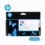 Cartucho de Tinta HP 738 (676M5A) 130ml Cyan DesignJet T850, T950 Original 2,160 Paginas.